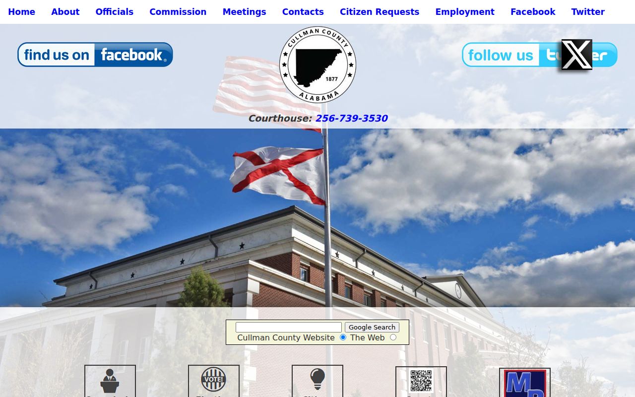 Cullman County criminal records official county homepage