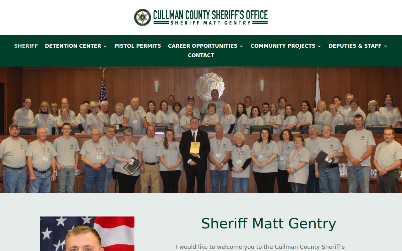 Cullman County criminal records current sheriff page