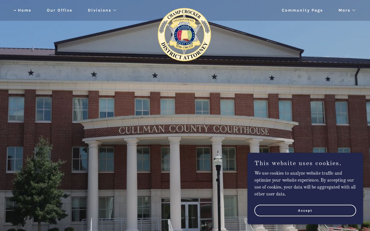Cullman County criminal court history District Attorney office