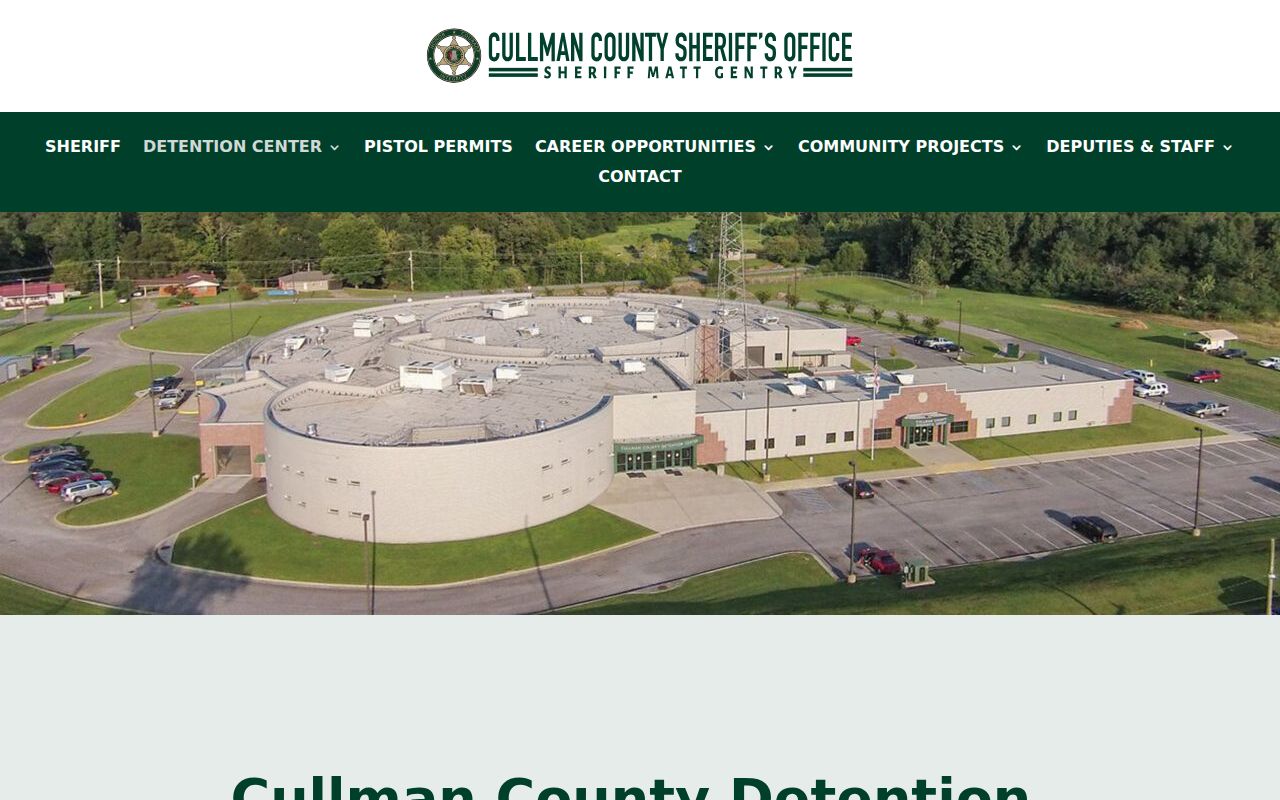 Cullman County arrest lookup Detention Center information