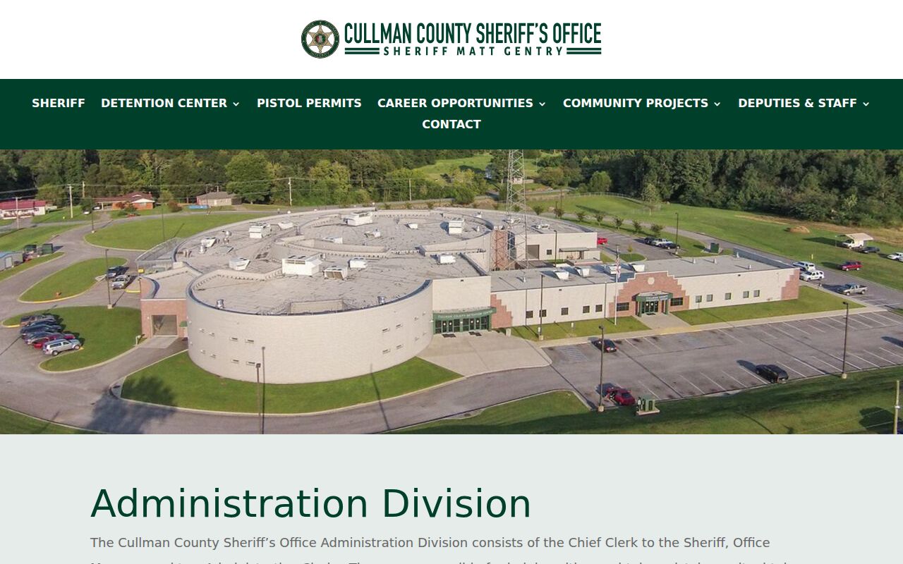Cullman County arrest lookup Sheriff Records Division